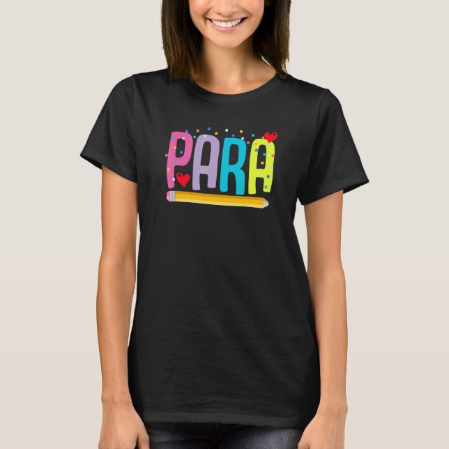 Understödd lärare Parahandledare Undervisa T Shirt (Framsida)