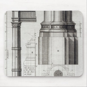 Understödja beställer av gotisk arkitektur, 1741 musmatta