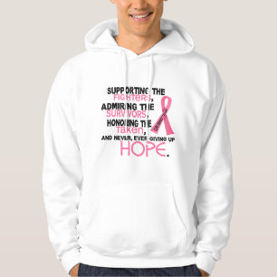 Understödja beundra hedra bröstcancer 3,2 tröja med luva