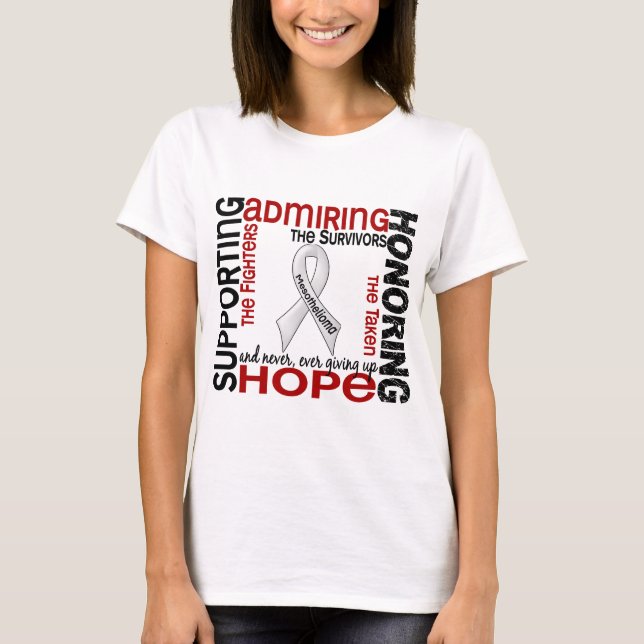 Understödja beundra hedra Mesothelioma 9 Tee Shirt (Framsida)