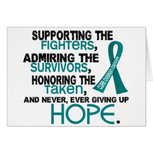 Understödja beundra hedra Ovarian cancer 3,2 Hälsningskort