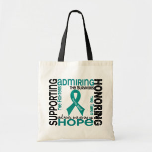 Understödja beundra hedra Ovarian cancer 9 Tygkasse