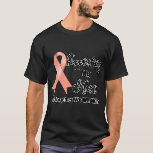 Understödja livmoder- cancer min hjälte t shirt