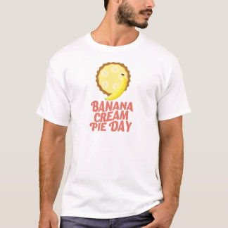Understödja mars - kräm- pajdag för banan t shirt