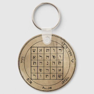 Understödja pentaclen av Saturn Keychain Nyckelring