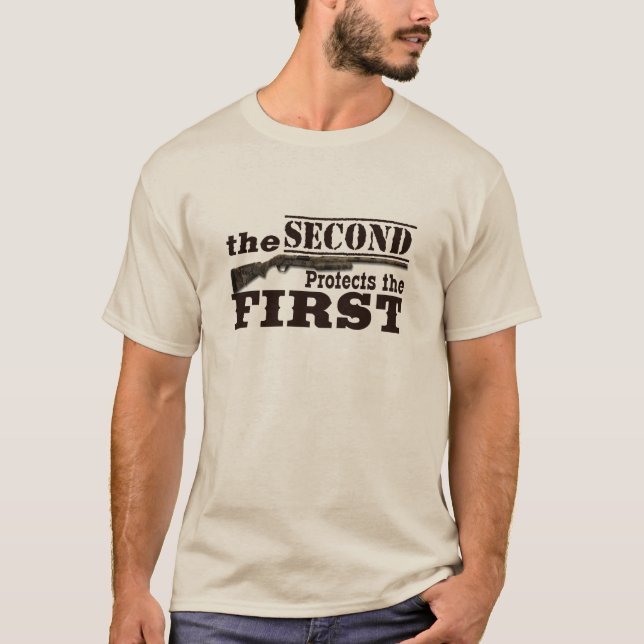Understödja rättelsen skyddar den första rättelsen t shirt (Framsida)