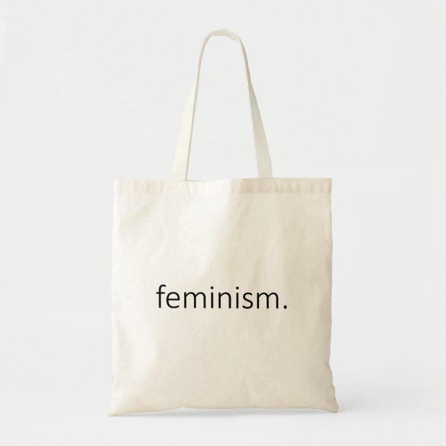 Understödja sisterhooden - Minimalist - feminism Tygkasse (Framsidan)