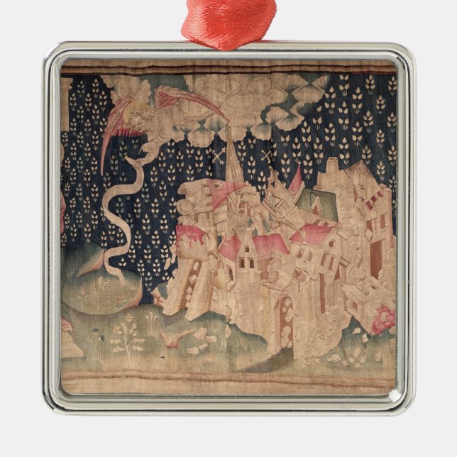 Understödjaängeln meddelar nedgången av Babylon Julgransprydnad Metall (Framsidan)