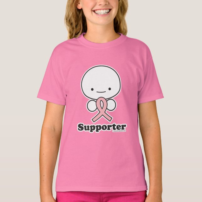Understödjare (bröstcancer) Barnapparater T-shirt (Framsida)