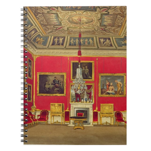 Understödjateckningrummet, Buckingham hus, från 'T Anteckningsbok (Framsidan)