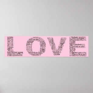 Understödjes älskade baner (svart text) poster