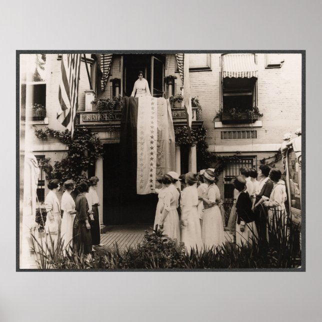 Understötarna firar ratificering 19:e ändringen poster (Framsidan)