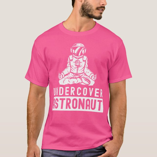 Undertäcka Astronaut Rocket Space Astronomy Planet T Shirt (Framsida)