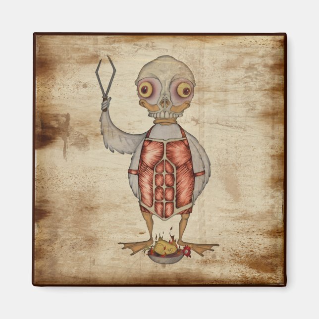 Undertäcka BBQ Anka Magnet (Framsidan)