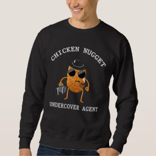 Undertäcka Nug Life Chicken Nugget Agent Lång Ärmad Tröja