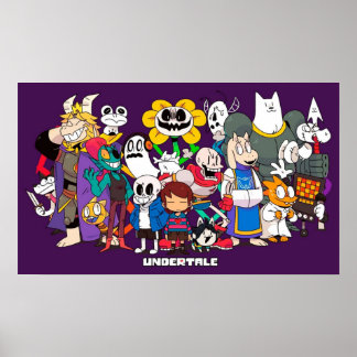 Undertale Äventyr Poster