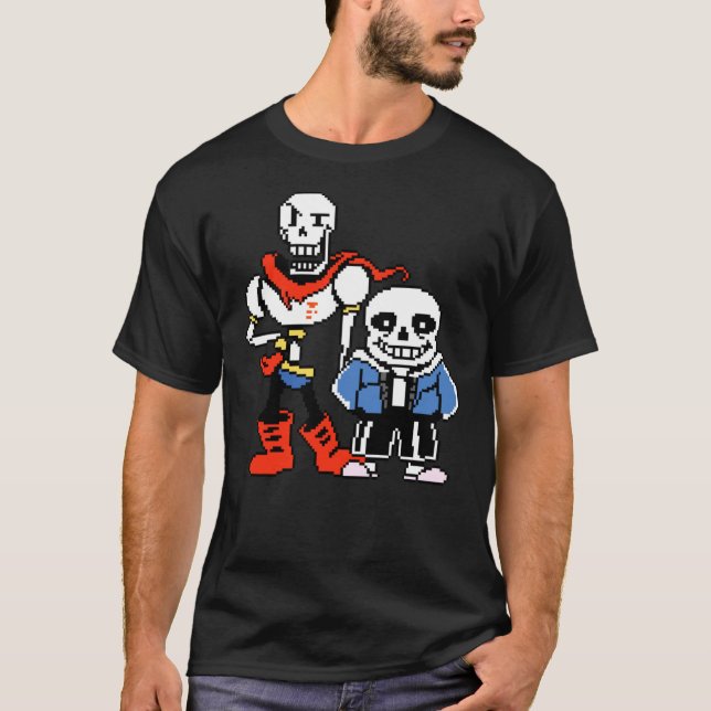 Undertale - Sans och Papyrus T Shirt (Framsida)