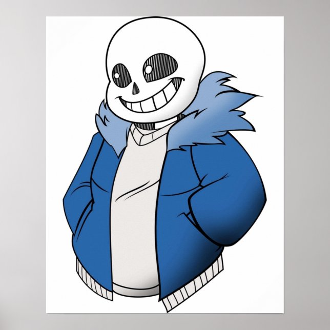 Undertale Sans Vector Poster (Framsidan)
