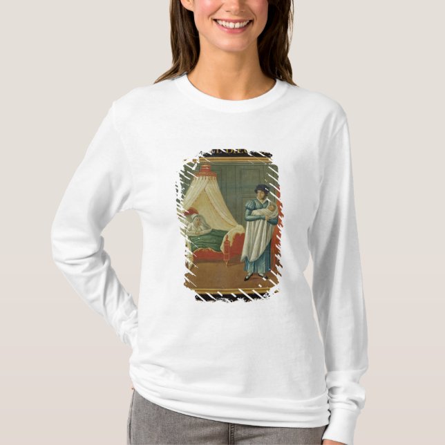 Underteckna annonsering servar av en barnmorska tee shirt (Framsida)