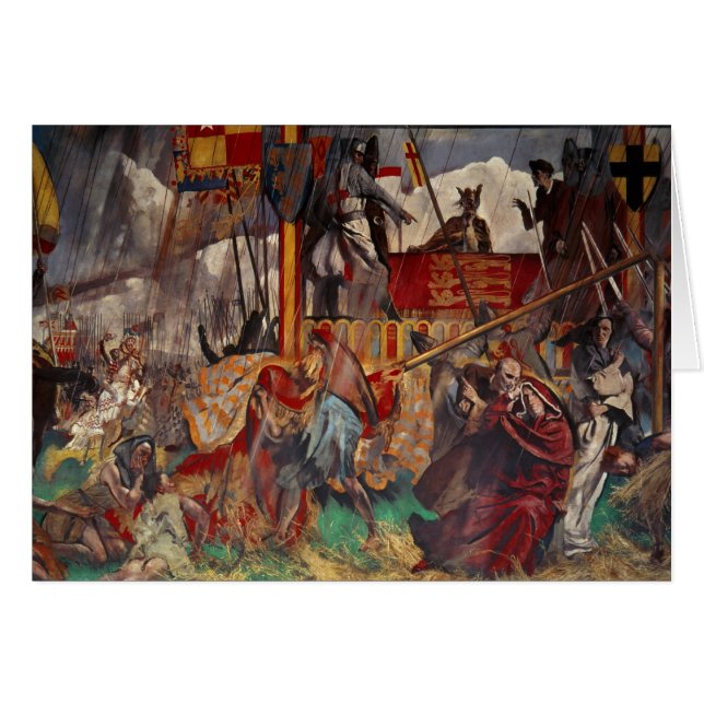 Underteckna av magnaen Carta, 1215 Hälsningskort (Framsidan Horizontal)