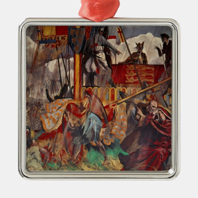 Underteckna av magnaen Carta, 1215 Julgransprydnad Metall (Framsidan)