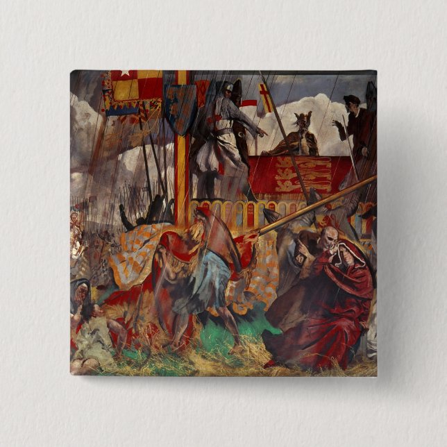 Underteckna av magnaen Carta, 1215 Knapp (Framsida)