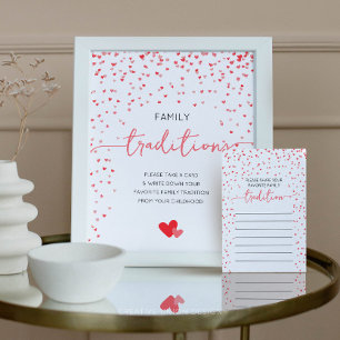 Underteckna Babyvytecken för Family Traditions Poster