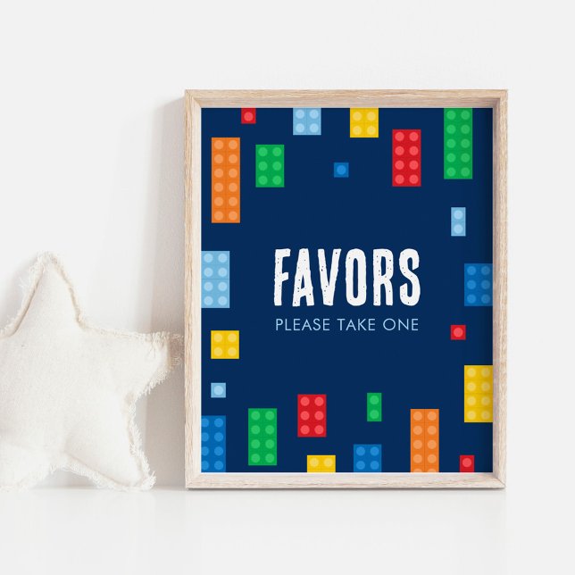 Underteckna Bygger block Födelsedag-favoriter Poster (Skapare uppladdad)