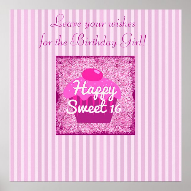 Underteckna denna födelsedagsPoster! Poster person (Framsidan)