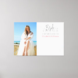 Underteckna din Önskemål Photo Möhippa Guest Bok Canvastryck