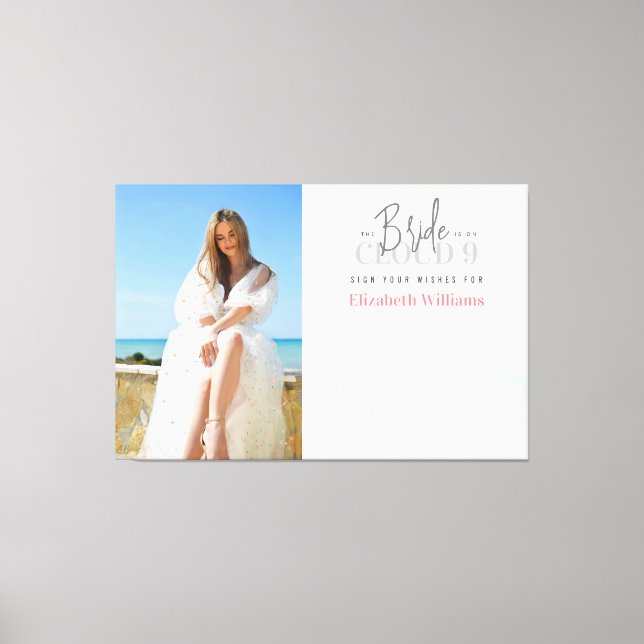 Underteckna din Önskemål Photo Möhippa Guest Bok Canvastryck (Framsida)