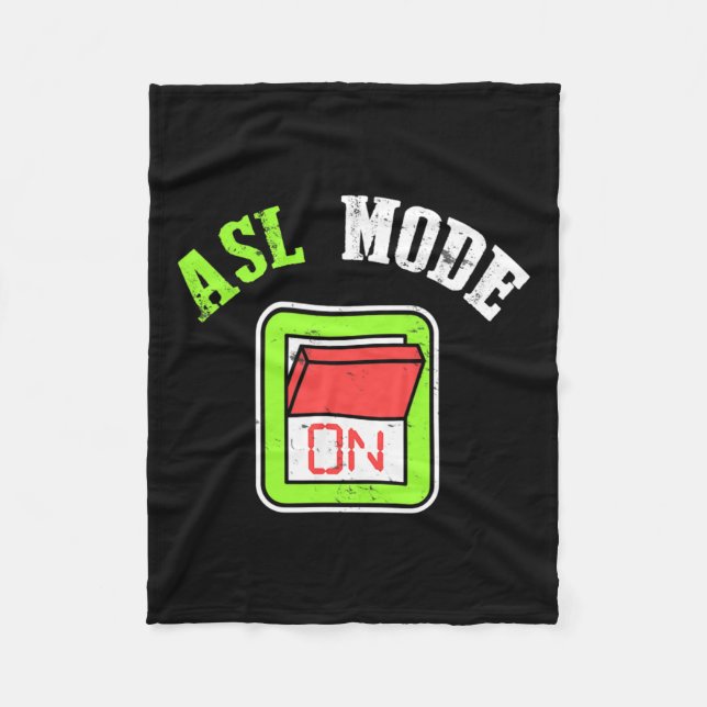 Underteckna Dövets medvetenhet om språkanalys - ID Fleecefilt (Framsidan)