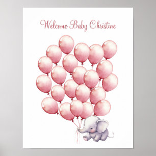 Underteckna en ballong, gästbok, Poster gäst Bok