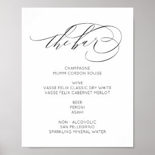 Underteckna en modern elegant-minimalist i Pub Poster