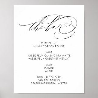 Underteckna en modern elegant-minimalist i Pub Poster