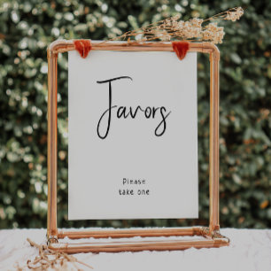 Underteckna Favoriter för enkel modern Neutralt Poster