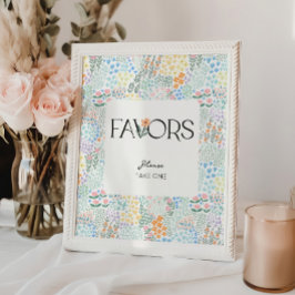 Underteckna Favoriter i modern Blommigt Flickor i  Poster