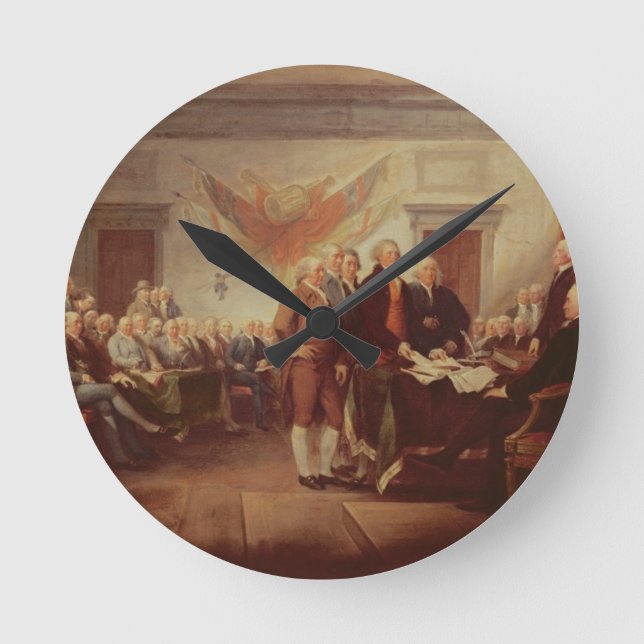 Underteckna förklaringen av självständighet, 4th rund klocka (Framsida)