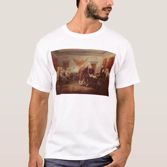 Underteckna förklaringen av självständighet t-shirt (Framsida)