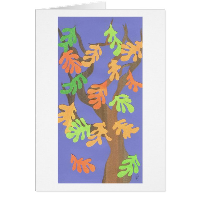 Underteckna först av nedgång hälsningskort (Framsidan)