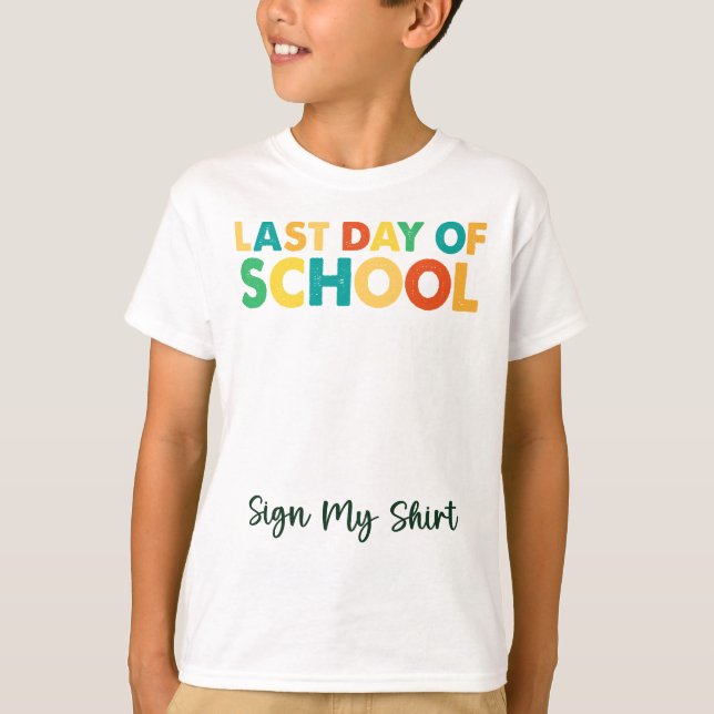 Underteckna mitt skepp förra dagen t shirt (Framsida)