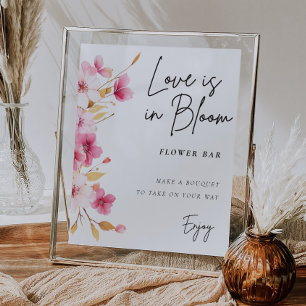 Underteckna Pub Kärlek i Möhippan Bloom Poster