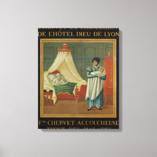 Underteckna reklam för en barnmorskas tjänster canvastryck