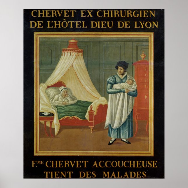 Underteckna reklam för en barnmorskas tjänster poster (Framsidan)