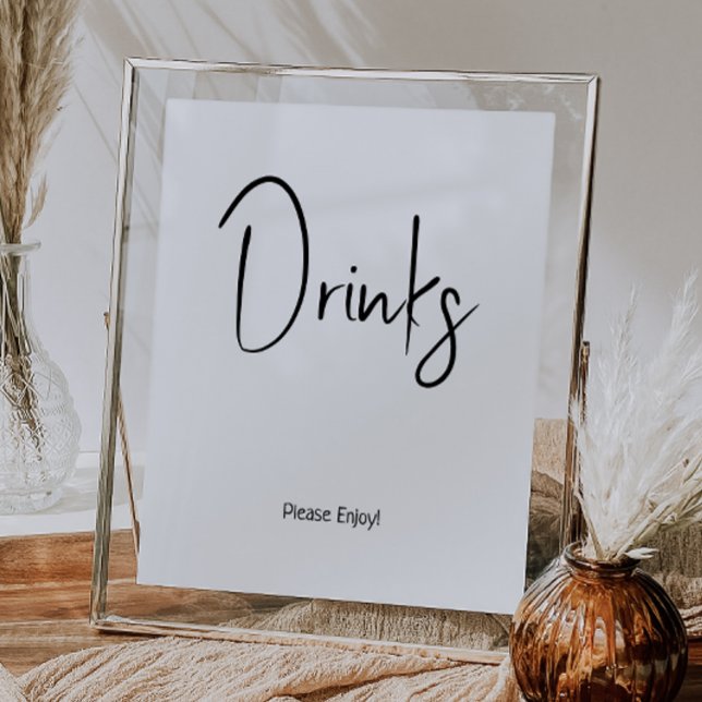 Underteckna Simple Modern Neutralt Baby Shower Dri Poster (Skapare uppladdad)