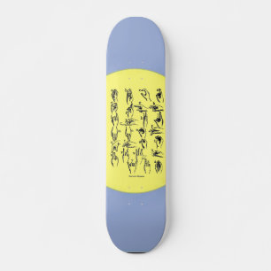Underteckna språkalfabet Skateboard