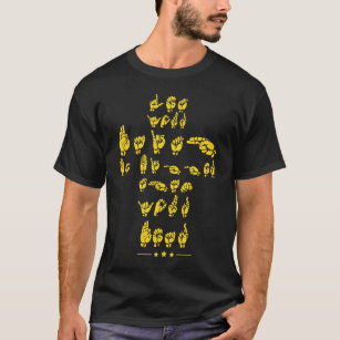 Underteckna språket - ASL-citationstecknet för T Shirt