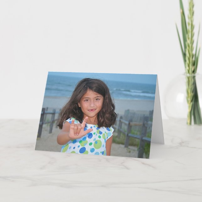 Underteckna språket som jag älskar dig kort (Framsida)