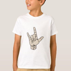 Underteckna språket tee shirt