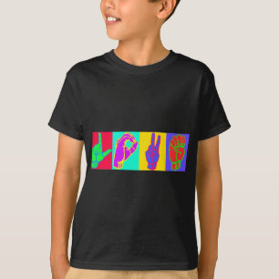 Underteckna språkKÄRLEK Tee Shirt